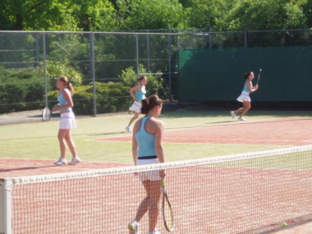 Tennisdames delen eerste plaats 