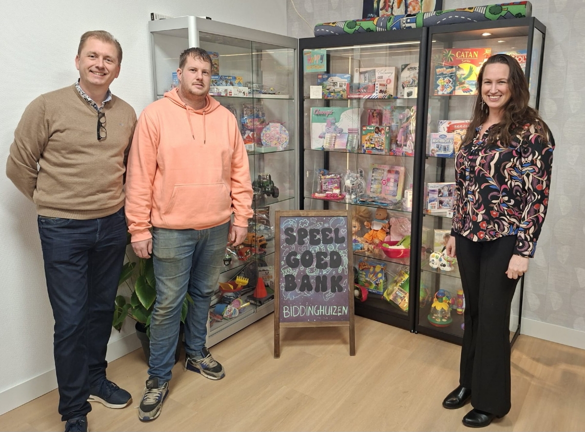 Speelgoedbank krijgt vaste plek in Inloophuis Biddinghuizen