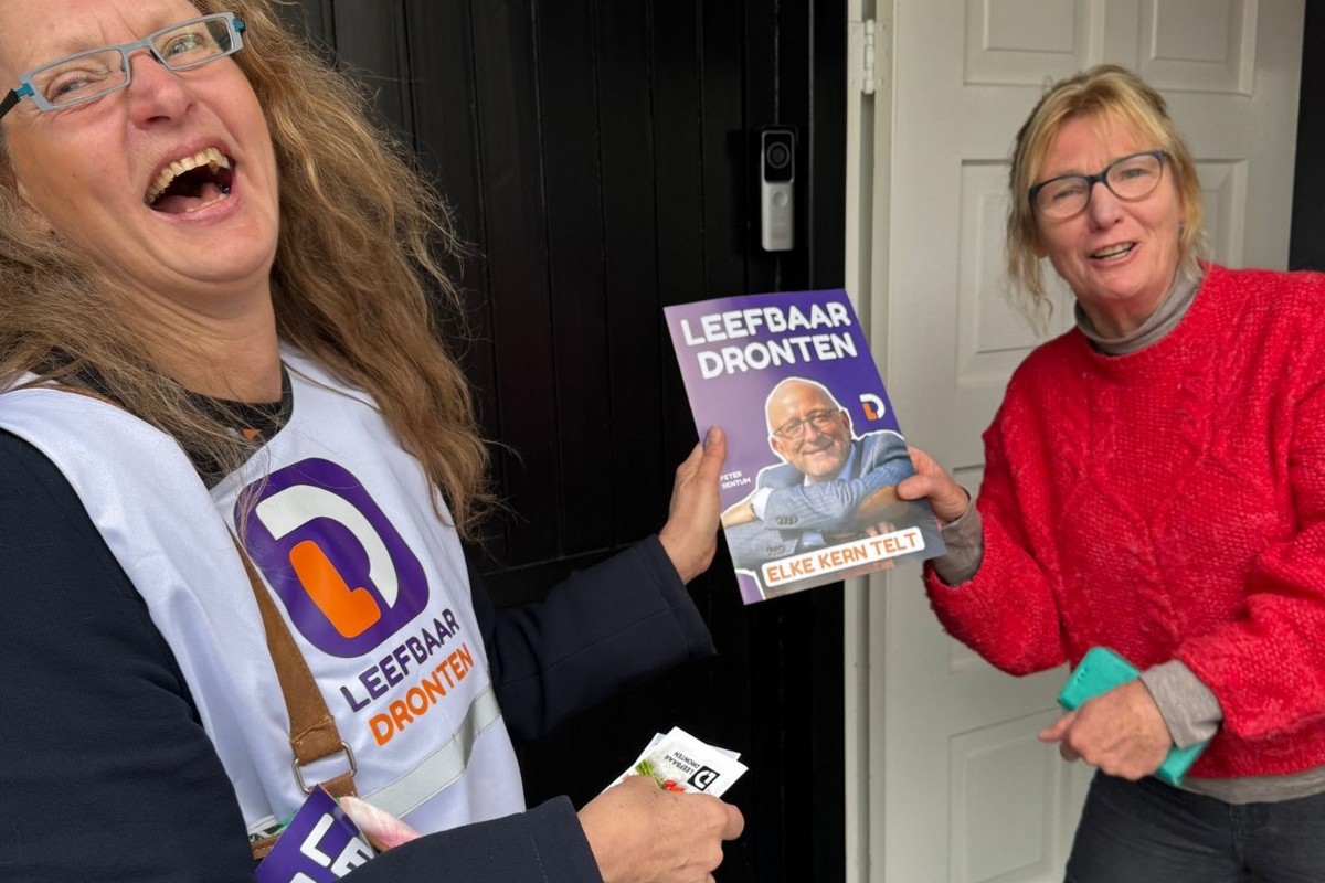 Campagne Leefbaar Dronten zaterdag in Biddinghuizen